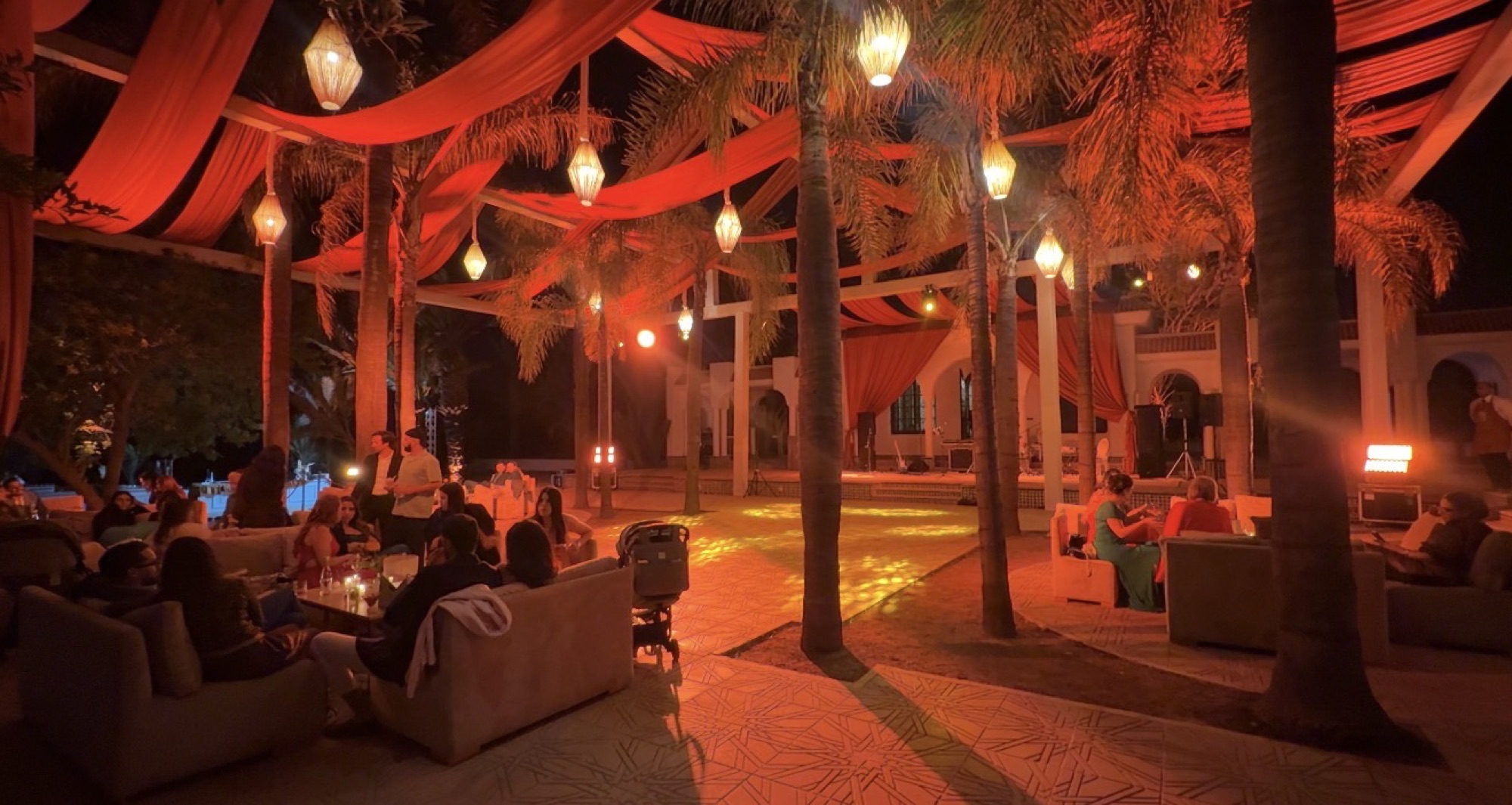 Evening lounge atmosphere